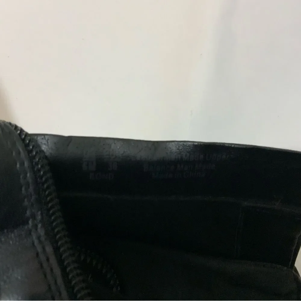 Circus by Sam Edelman ankle boot Size 6 Black leather w/ golden heel
